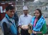 महिला सहायक पदमा कार्यरत मिस गगा पन्थीको मायाको चिनो दिदै अध्यक्ष